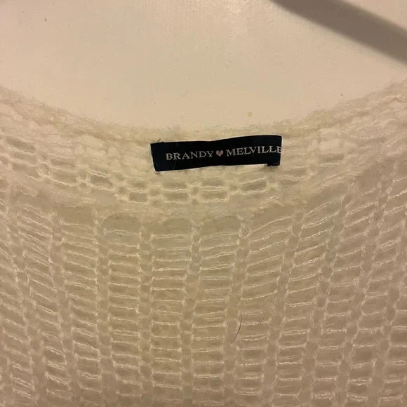 Brandi Melville White Knit Sweater - Picture 3 of 4